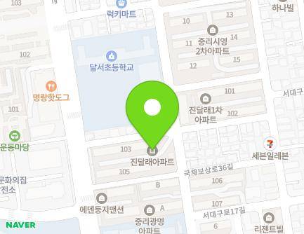 42 Gukchaebosang-ro 36-gil, Seo-gu, Daegu, Republic of Korea Map