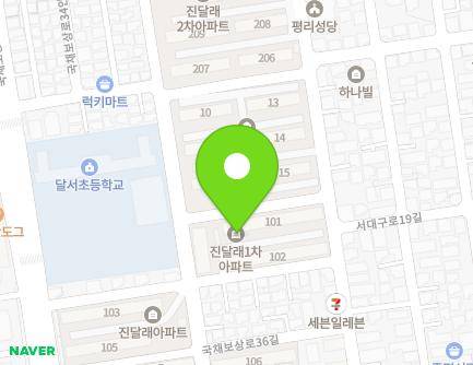 39 Gukchaebosang-ro 36-gil, Seo-gu, Daegu, Republic of Korea Map