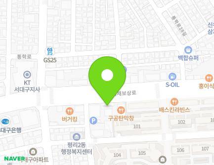 304 Gukchaebosang-ro, Seo-gu, Daegu, Republic of Korea Map