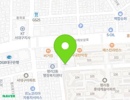 5 Gukchaebosang-ro 60-gil, Seo-gu, Daegu, Republic of Korea Map