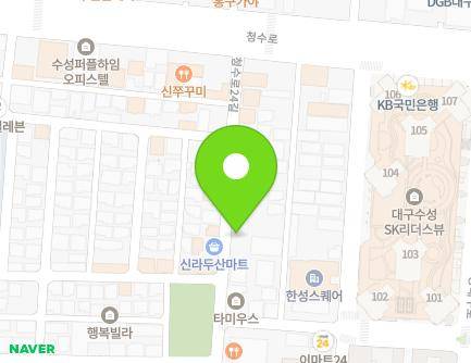 33 Cheongsu-ro 24-gil, Suseong-gu, Daegu, Republic of Korea Map