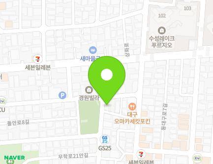 80 Deuran-ro 8-gil, Suseong-gu, Daegu, Republic of Korea Map