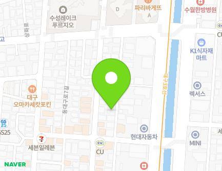 14-9 Dongdaegu-ro 7-gil, Suseong-gu, Daegu, Republic of Korea Map