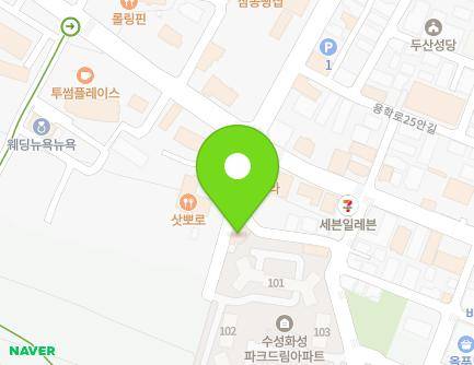 6-11 Yonghak-ro 28-gil, Suseong-gu, Daegu, Republic of Korea Map