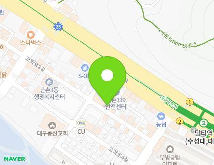 24 Gyohak-ro 2-gil, Suseong-gu, Daegu, Republic of Korea Map