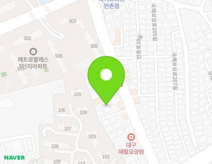 99-1 Manchon-ro, Suseong-gu, Daegu, Republic of Korea Map