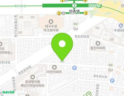 17 Cheongho-ro 94-gil, Suseong-gu, Daegu, Republic of Korea Map