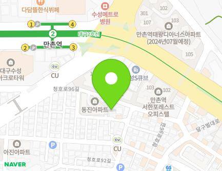 14-3 Cheongho-ro 96-gil, Suseong-gu, Daegu, Republic of Korea Map