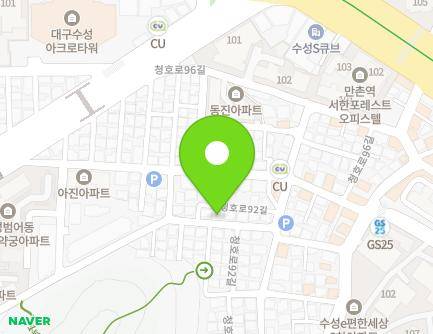 73 Cheongho-ro 92-gil, Suseong-gu, Daegu, Republic of Korea Map