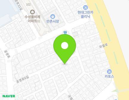 36 Gonggyeong-ro 6-gil, Suseong-gu, Daegu, Republic of Korea Map
