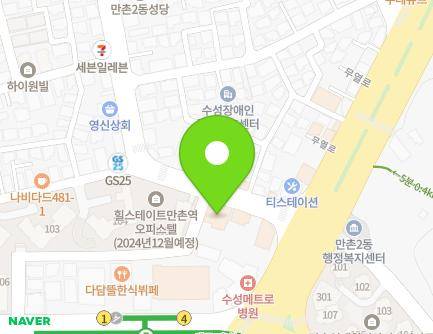 5 Manchon-ro, Suseong-gu, Daegu, Republic of Korea Map