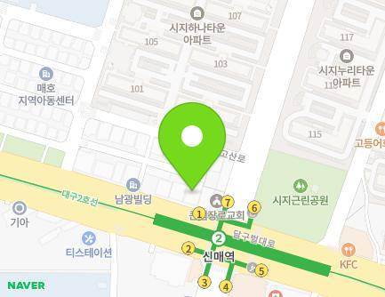 3177 Dalgubeol-daero, Suseong-gu, Daegu, Republic of Korea Map
