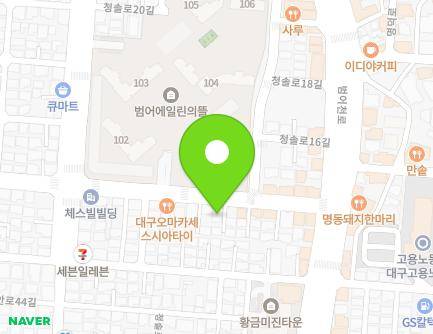 28 Cheongsol-ro 14-gil, Suseong-gu, Daegu, Republic of Korea Map