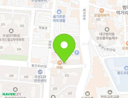 124-23 Cheongsol-ro, Suseong-gu, Daegu, Republic of Korea Map