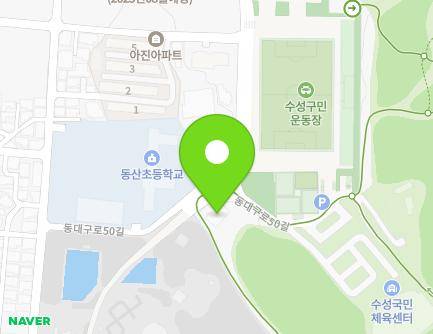 121 Dongdaegu-ro 50-gil, Suseong-gu, Daegu, Republic of Korea Map