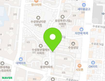 48 Myeongdeok-ro 75-gil, Suseong-gu, Daegu, Republic of Korea Map