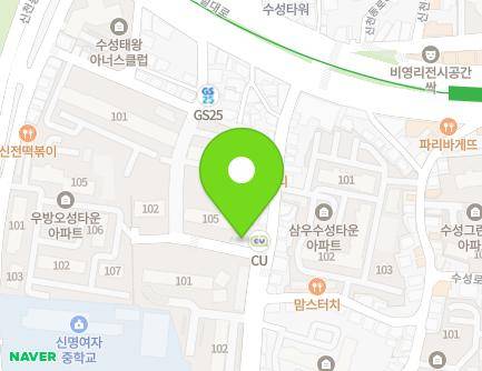 30-2 Dalgubeol-daero 456-gil, Suseong-gu, Daegu, Republic of Korea Map