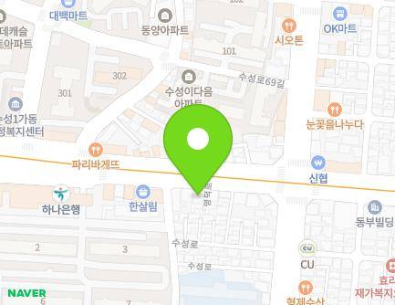 388 Myeongdeok-ro, Suseong-gu, Daegu, Republic of Korea Map