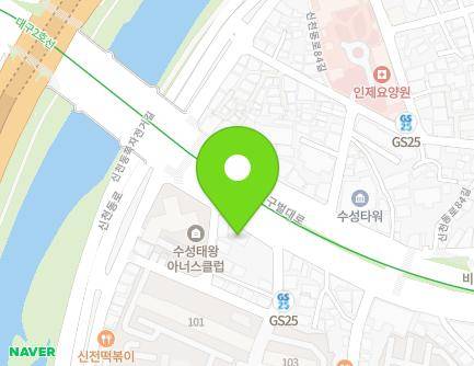 2264 Dalgubeol-daero, Suseong-gu, Daegu, Republic of Korea Map