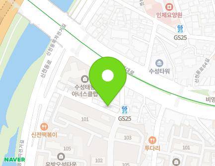 8-2 Dalgubeol-daero 454-gil, Suseong-gu, Daegu, Republic of Korea Map