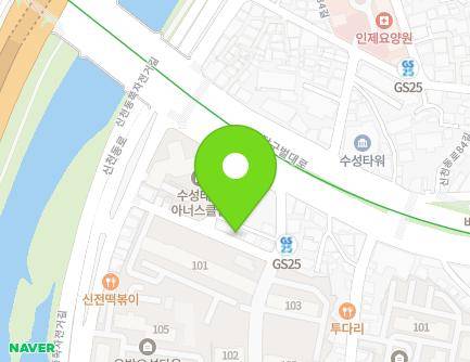 8-4 Dalgubeol-daero 454-gil, Suseong-gu, Daegu, Republic of Korea Map