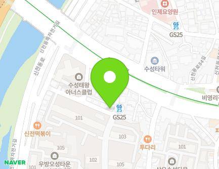 8 Dalgubeol-daero 454-gil, Suseong-gu, Daegu, Republic of Korea Map
