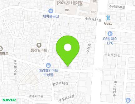 16 Suseong-ro 53-gil, Suseong-gu, Daegu, Republic of Korea Map