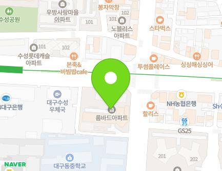 325 Deuran-ro, Suseong-gu, Daegu, Republic of Korea Map