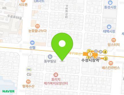 410 Myeongdeok-ro, Suseong-gu, Daegu, Republic of Korea Map