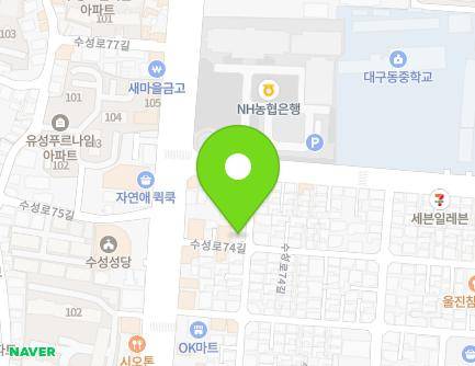 11 Suseong-ro 74-gil, Suseong-gu, Daegu, Republic of Korea Map