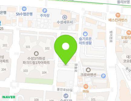 123 Cheongsol-ro, Suseong-gu, Daegu, Republic of Korea Map