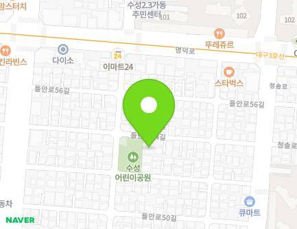 36 Deuran-ro 54-gil, Suseong-gu, Daegu, Republic of Korea Map