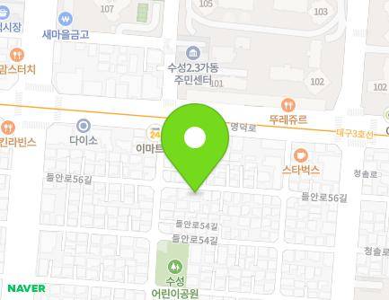 34 Deuran-ro 56-gil, Suseong-gu, Daegu, Republic of Korea Map