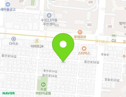 44 Deuran-ro 56-gil, Suseong-gu, Daegu, Republic of Korea Map