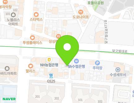 2346-2 Dalgubeol-daero, Suseong-gu, Daegu, Republic of Korea Map