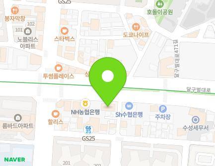 2344 Dalgubeol-daero, Suseong-gu, Daegu, Republic of Korea Map
