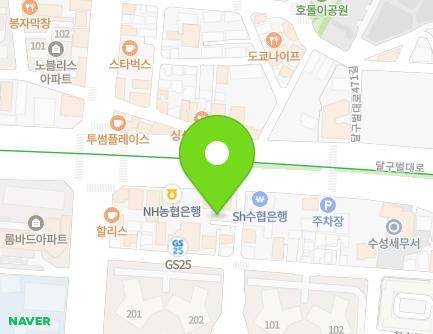 2346-4 Dalgubeol-daero, Suseong-gu, Daegu, Republic of Korea Map