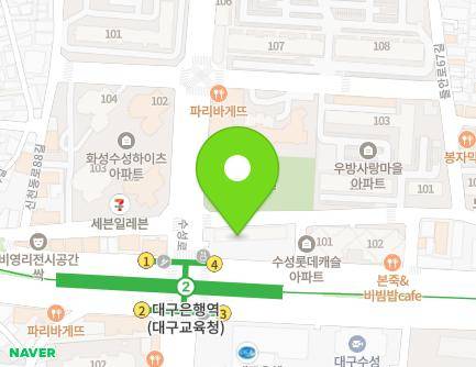 2301 Dalgubeol-daero, Suseong-gu, Daegu, Republic of Korea Map