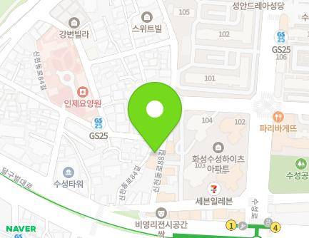 60 Sincheondong-ro 88-gil, Suseong-gu, Daegu, Republic of Korea Map