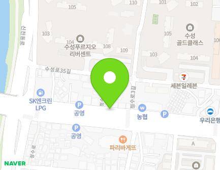 15-3 Cheongsu-ro, Suseong-gu, Daegu, Republic of Korea Map