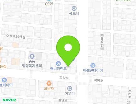 159 Huimang-ro, Suseong-gu, Daegu, Republic of Korea Map