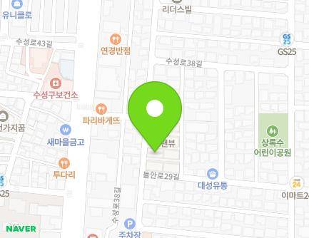 58-3 Suseong-ro 38-gil, Suseong-gu, Daegu, Republic of Korea Map