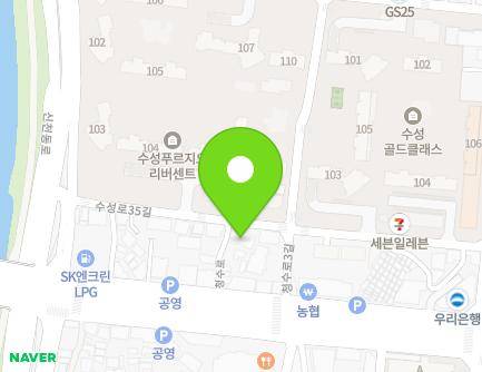 43 Suseong-ro 35-gil, Suseong-gu, Daegu, Republic of Korea Map