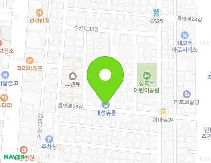 36 Deuran-ro 29-gil, Suseong-gu, Daegu, Republic of Korea Map