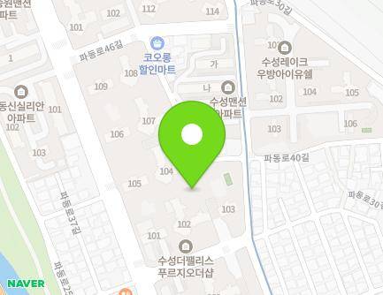 190 Padong-ro, Suseong-gu, Daegu, Republic of Korea Map