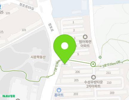 334 Cheongho-ro, Suseong-gu, Daegu, Republic of Korea Map