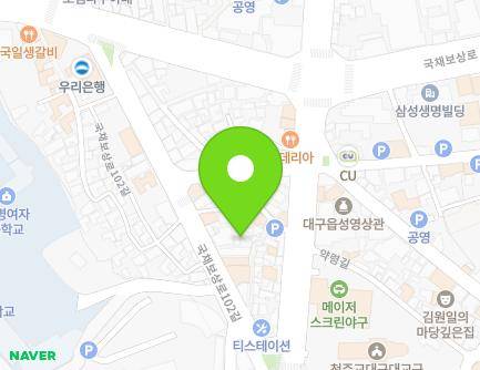 53-11 Gukchaebosang-ro 102-gil, Jung-gu, Daegu, Republic of Korea Map