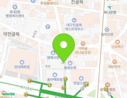 9 Jong-ro, Jung-gu, Daegu, Republic of Korea Map