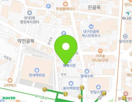 11-9 Jong-ro, Jung-gu, Daegu, Republic of Korea Map