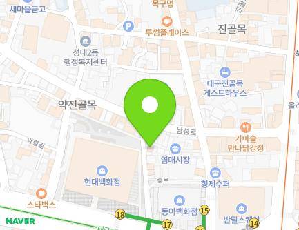 11-15 Jong-ro, Jung-gu, Daegu, Republic of Korea Map